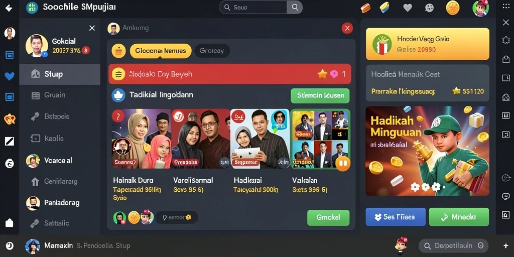 bokedomino - Fitur multiplayer yang memungkinkan bermain dengan teman.